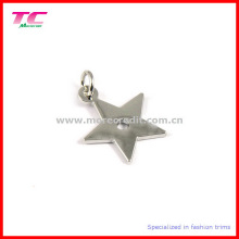 Fashion Star Shape Silver Metal Charm Pendant